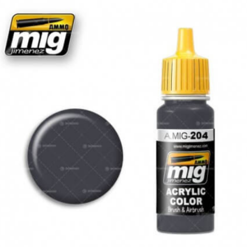 Ammo Mig 204 FS36118 MEDIUM GRUNSHIP GRAY 17ml. Colore acrilico Modellismo