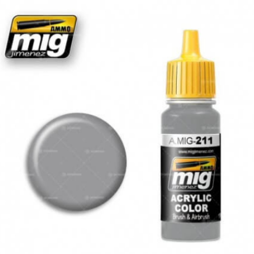 Ammo Mig 211 FS36270 MEDIUM GRAY 17ml. Colore acrilico Modellismo