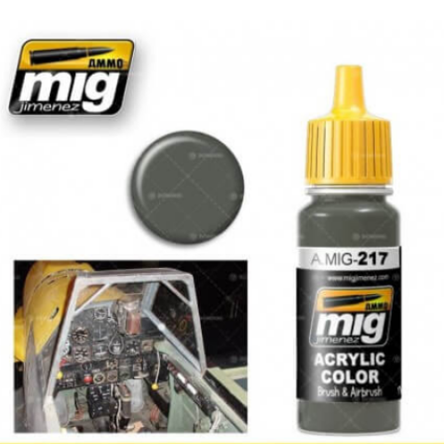 Ammo Mig 217 RLM 02 GRAU 17ml. Colore acrilico Modellismo