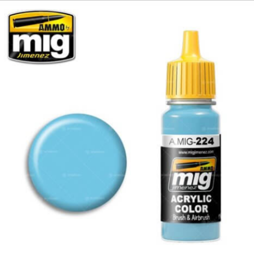 Ammo Mig 224 SKYLINE BLUE FS35250 17ml. Colore acrilico Modellismo