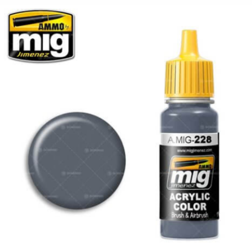 Ammo Mig 228 INTERMEDIATE BLUE FS35164 ANA608 17ml. Colore acrilico Modellismo