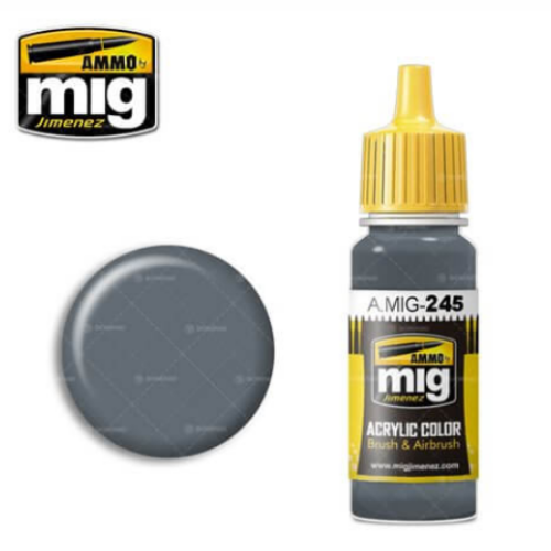 Ammo Mig 245 OCEAN GREY BS629 17ml. Colore acrilico Modellismo