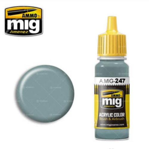 Ammo Mig 247 HELLBLAU RLM78 17ml. Colore acrilico Modellismo