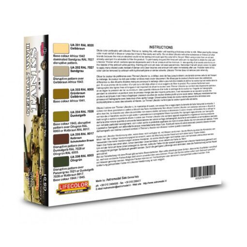 Colori Acrilici Lifecolor per Carri Tedeschi CS01 - immagine 2
