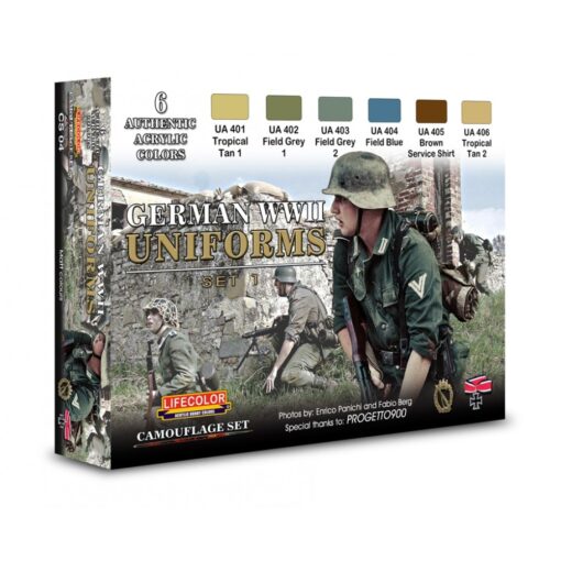 Colori Acrilici Lifecolor per Uniformi Tedesche CS04