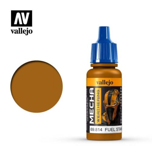 69814 FUEL STAINS (GLOSS) Vallejo Mecha 17ml colore acrilico satinato plastico