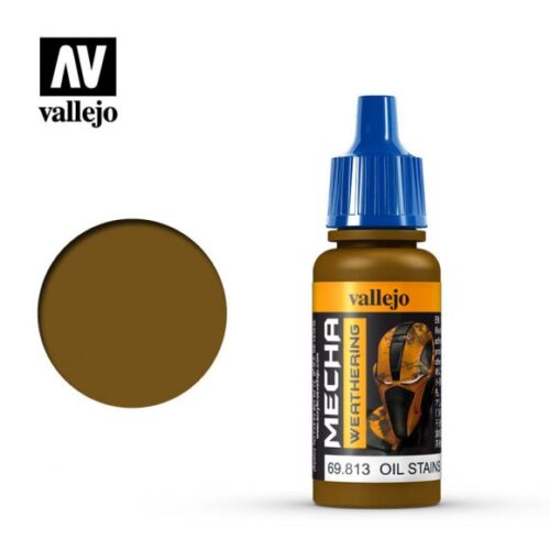69813 OIL STAINS (GLOSS) Vallejo Mecha 17ml colore acrilico satinato plastico