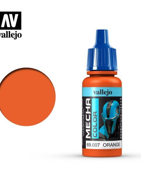 69007 ORANGE Vallejo Mecha 17ml colore acrilico satinato plastico
