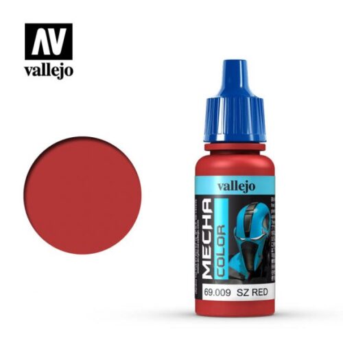 69009 SZ RED Vallejo Mecha 17ml colore acrilico satinato plastico