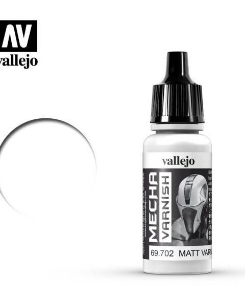 69702 MECHA MATT VARNISH Vallejo Mecha 17ml colore acrilico satinato plastico