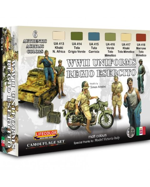 Colori Acrilici Lifecolor per Uniformi Italiane CS14