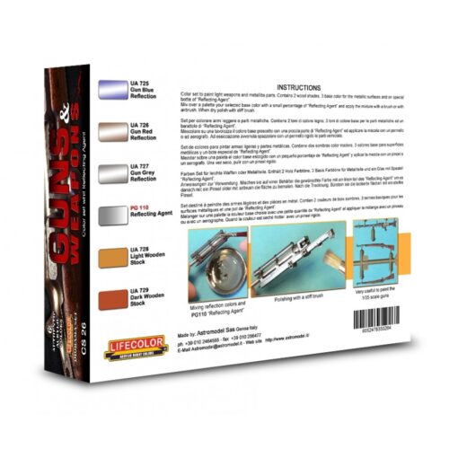 Colori Acrilici Lifecolor per dipingere le Armi CS26 - immagine 2