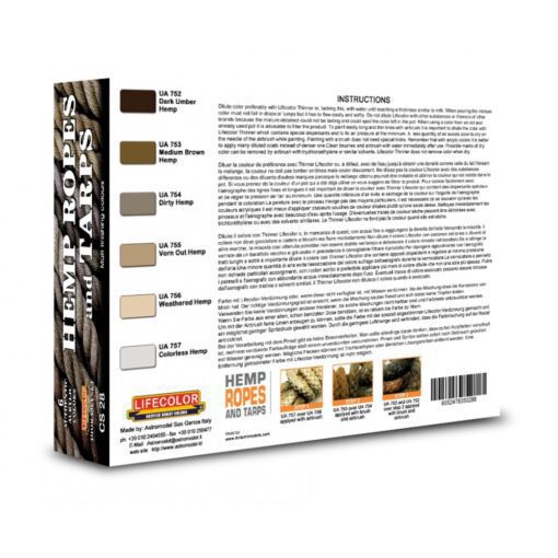 Colori Acrilici Lifecolor per dipingere Corde e Teli CS28 - immagine 2