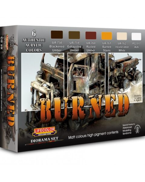 Colori Acrilici Lifecolor per dipingere Veicoli Bruciati CS29