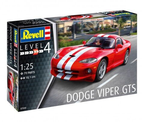 DODGE VIPER SCALA 1/25, MODELLO REVELL CODICE 07040