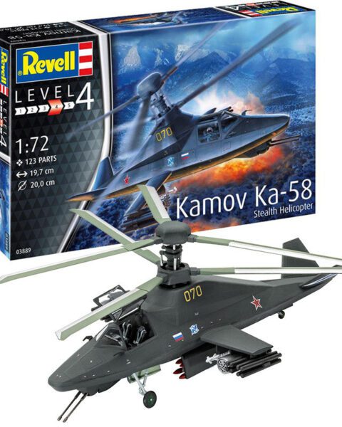 KAMOV KA-58 STEALTH HELICOPTER MODELLO REVELL 03889 SCALA 1/72