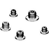 Boccole filettate in durall M5 4 pz