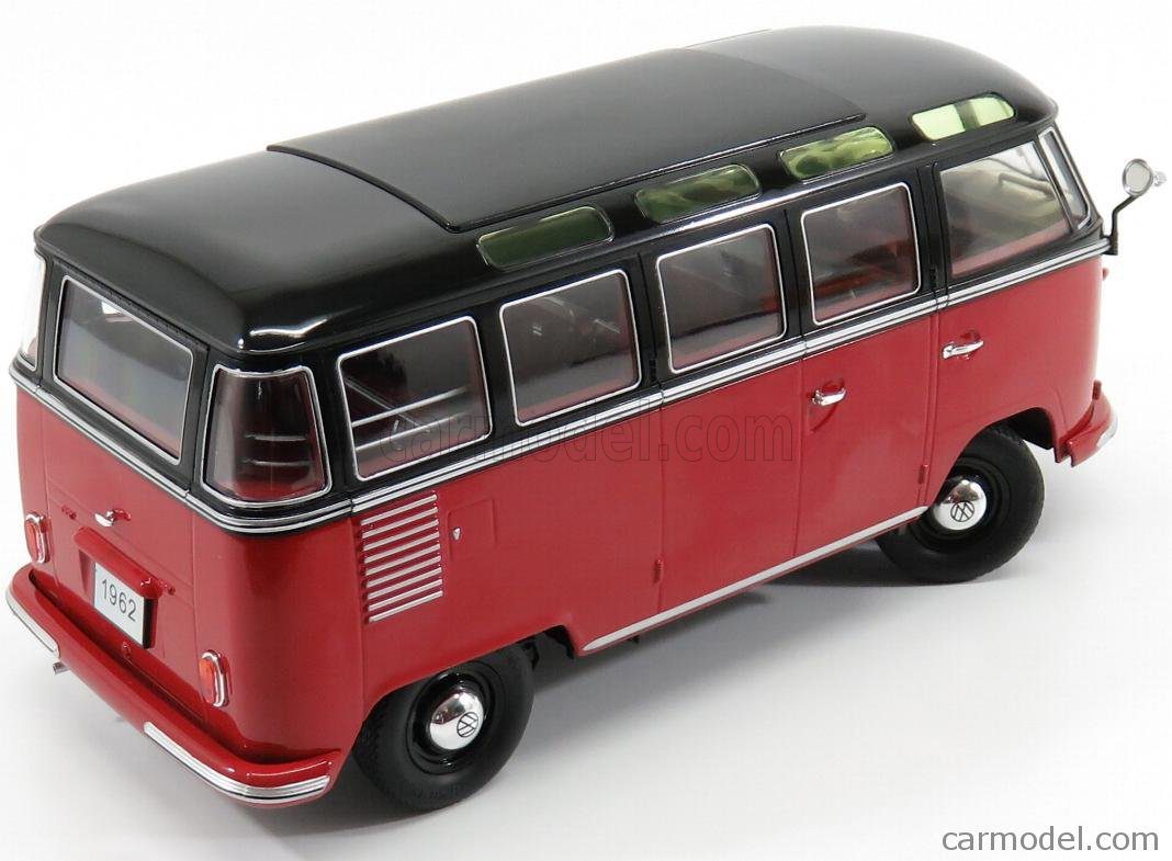 Volkswagen VW Bulli T1 Samba "Toy Fair Nürnberg 2019" anno 1962 rosso / nero - immagine 3
