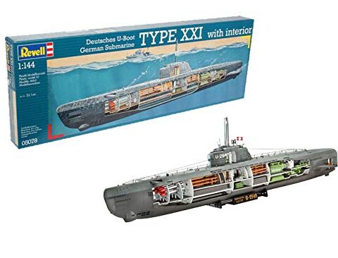 U-Boot Tipo XXI Kit di Modello in Plastica, Scala 1:144