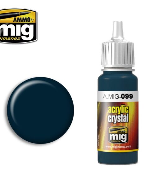AMMO MIG: 099 CRYSTAL BLACK BLUE (17ML)