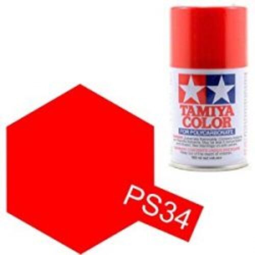 Spray Tamiya per Lexan PS34 rosso brillante 100ml