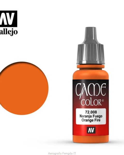 72008 Vallejo Game Color Orange Fire Colore acrilico Modellismo e Miniature 17ml