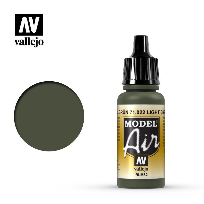71022 - VALLEJO MODEL AIR: LIGHT GREEN RLM82 - 17ML