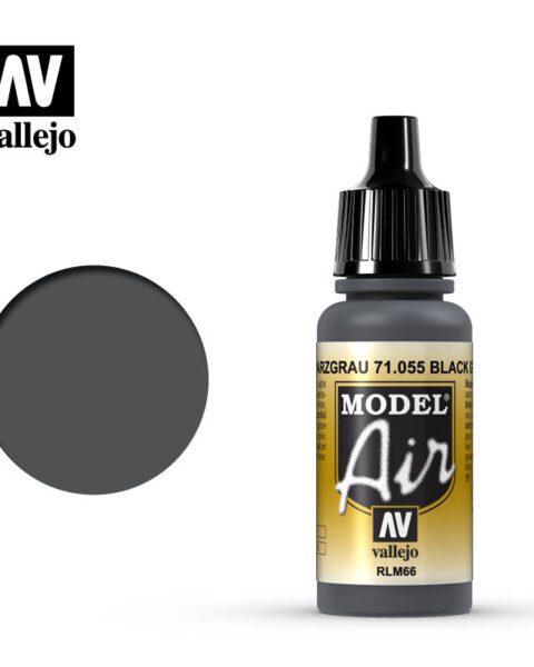 71055 - VALLEJO MODEL AIR: BLACK GREY RLM66 - 17ML