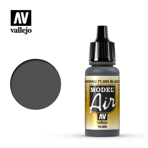 71055 – VALLEJO MODEL AIR: BLACK GREY RLM66 – 17ML