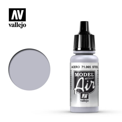 71065 – VALLEJO MODEL AIR: STEEL METALLIC RLM3 FS37200 – 17ML
