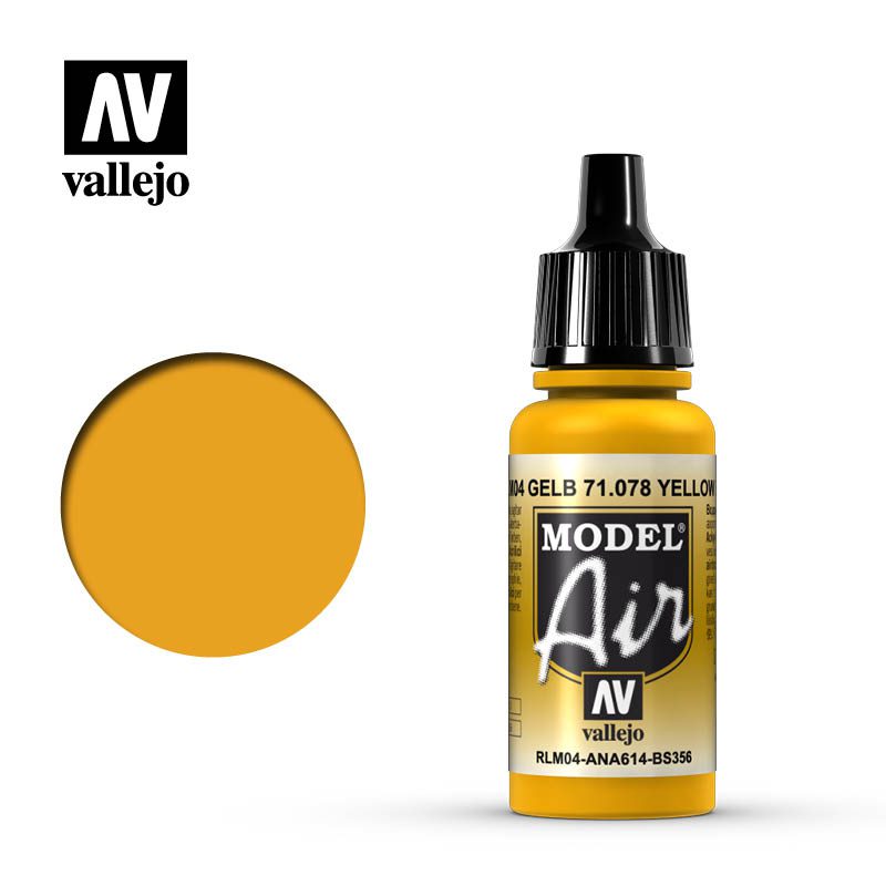 71078 - VALLEJO MODEL AIR: YELLOW RLM04 - 17ML