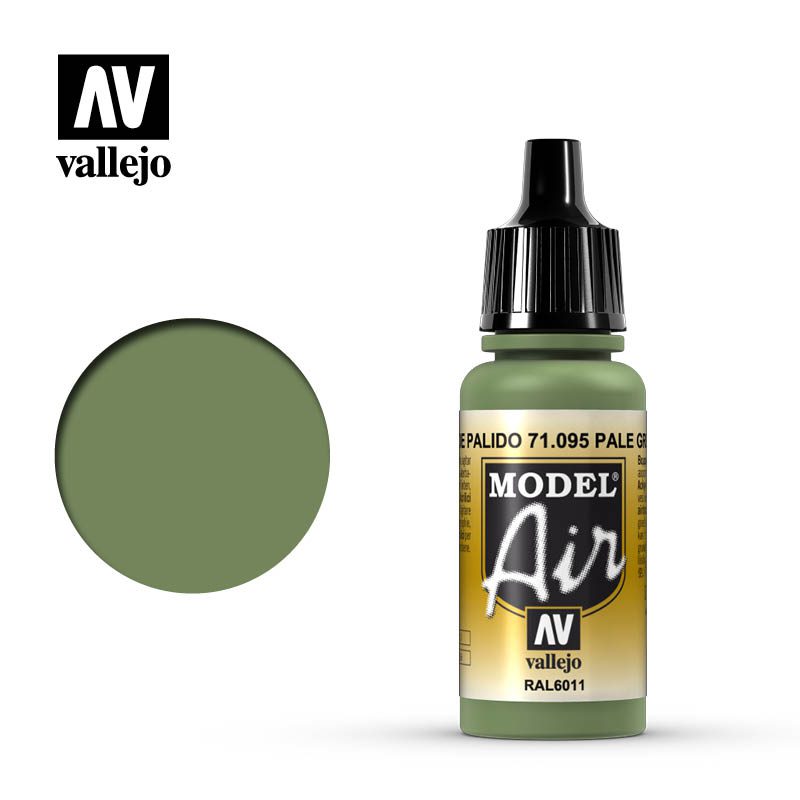 71095 - VALLEJO MODEL AIR: PALE GREEN RAL6011 - 17ML