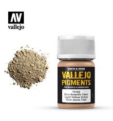 73.102 VALLEJO PIGMENTS: LIGHT YELLOW OCHRE (35ML)