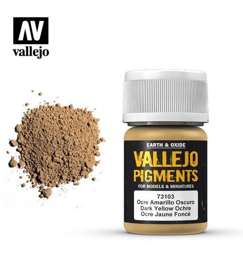 73.103 VALLEJO PIGMENTS: DARK YELLOW OCHRE (35ML)