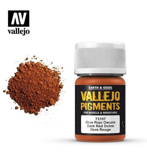 73.107 VALLEJO PIGMENTS: DARK RED OCHRE (35ML)