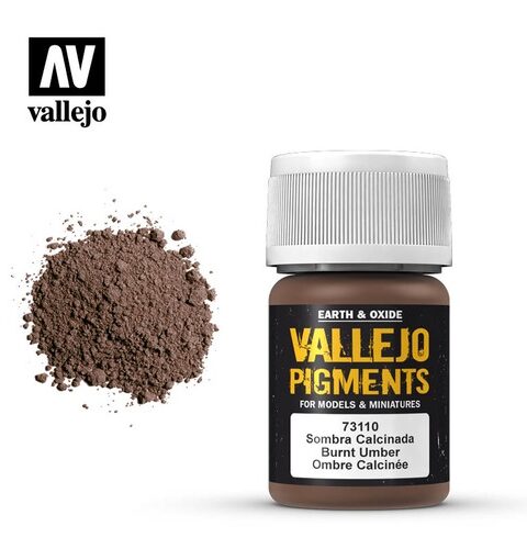 73.110 VALLEJO PIGMENTS:  BURNT UMBER (35ML)