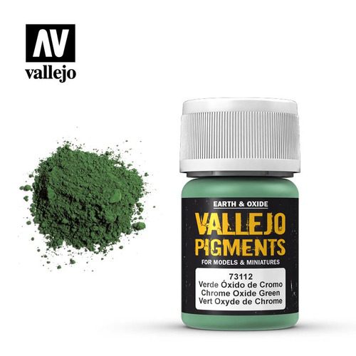 73.112 VALLEJO PIGMENTS:  CHROME OXIDE GREEN (35ML)
