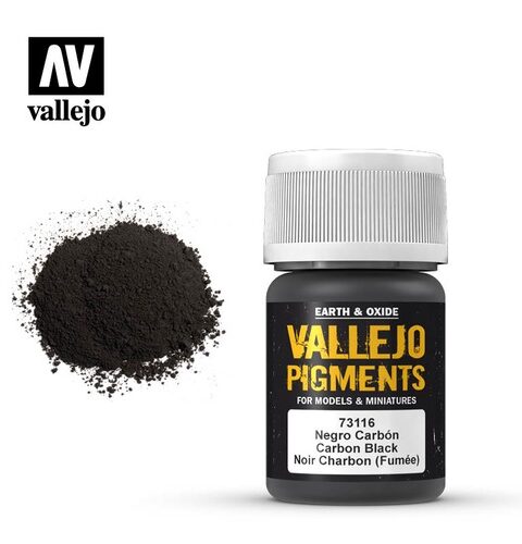 73.116 VALLEJO PIGMENTS:  CARBON BLACK (35ML)