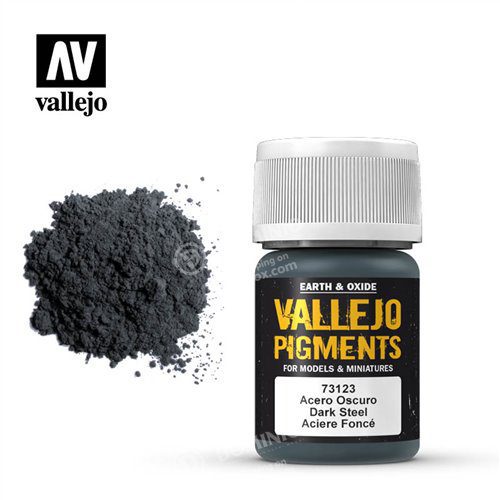 73.123 VALLEJO PIGMENTS:  DARK STEEL (35ML)