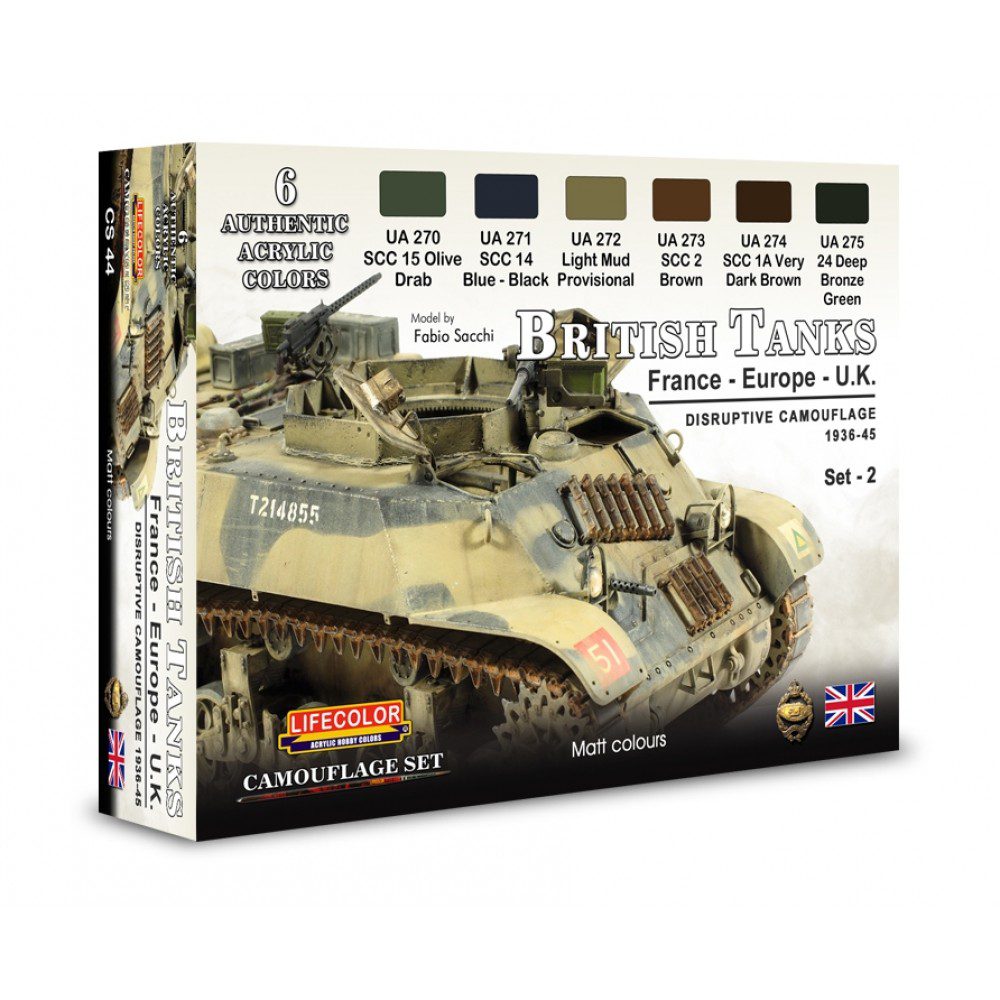 Colori Acrilici Lifecolor per carri inglesi WWII CS44