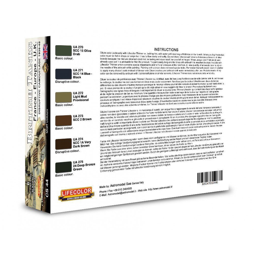 Colori Acrilici Lifecolor per carri inglesi WWII CS44 - immagine 2