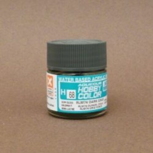 068 Gunze Dark Grey semi gloss 10ml Hobby Color Gunze Sangyo acrilico modellismo