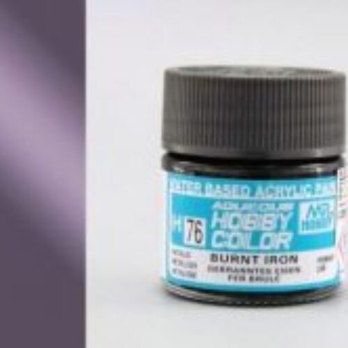 076 Gunze BURNT IRON OLD MODEL METALLIC FLAT 10ml Hobby Color Gunze Sangyo acrilico modellismo