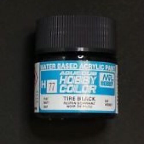 077 Gunze Tire Black Flat 10ml Hobby Color Gunze Sangyo acrilico modellismo