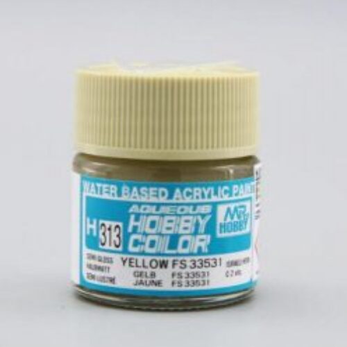 313 Gunze Yellow FS 33531 GIALLO semi gloss 10ml Hobby Color Gunze Sangyo acrilico modellismo