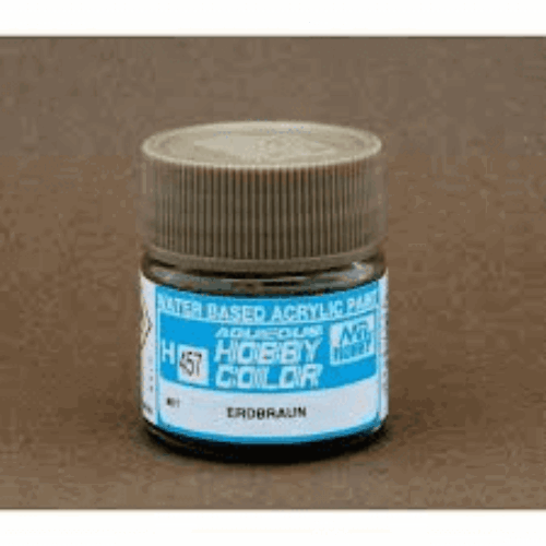 457 Gunze Flat Earth Brown 10ml Hobby Color Gunze Sangyo acrilico modellismo