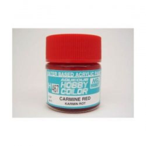 467 Gunze FLAT CARMINE RED 10ml Hobby Color Gunze Sangyo acrilico modellismo