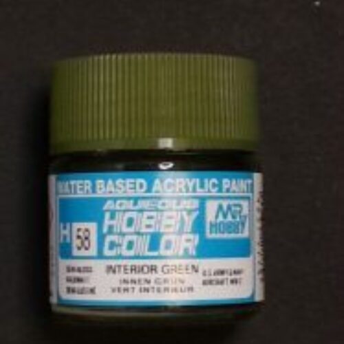 058 INTERIOR GREEN SEMI GLOSS 10ml Hobby Color Gunze Sangyo acrilico modellismo