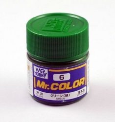 006 verde lucido10ml Hobby Color Gunze Sangyo acrilico modellismo