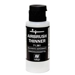 Airbrush Thinner 60 ml Vallejo 71361 diluente acrilico aerografo